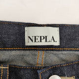 NEPLA. 新品 WIDE PANTS センタープレスワイドデニム サイズ25 WOWID-3S-NEP デニムパンツ ネイビー レディース ネプラ【中古】6-0928G♪