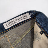 KAPITAL BORO パッチワーク ヴィンテージ加工 サイズ1/S デニムパンツ ブルー レディース キャピタル【中古】6-0928G♪