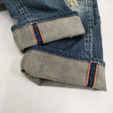 KAPITAL BORO パッチワーク ヴィンテージ加工 サイズ1/S デニムパンツ ブルー レディース キャピタル【中古】6-0928G♪
