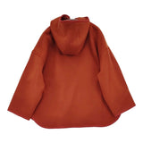 Danton HOODED BLOUSON ウールメルトンショートコート サイズ36 定価30800円 DT-A0711 ブルゾン オレンジ レディース ダントン【中古】6-1013T♪
