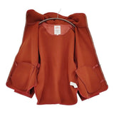Danton HOODED BLOUSON ウールメルトンショートコート サイズ36 定価30800円 DT-A0711 ブルゾン オレンジ レディース ダントン【中古】6-1013T♪