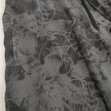 Yohji Yamamoto POUR HOMME 未使用品 WOOL GABARDINE FLORAL DISCHARGE-DYED SHORT PANTS ウールギャバ 抜染 オーキッド柄 ショートパンツ ショーツ 26SS ブラック グレー メンズ ヨウジヤマモトプールオム【中古】6-1006S♪