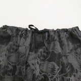 Yohji Yamamoto POUR HOMME 未使用品 WOOL GABARDINE FLORAL DISCHARGE-DYED SHORT PANTS ウールギャバ 抜染 オーキッド柄 ショートパンツ ショーツ 26SS ブラック グレー メンズ ヨウジヤマモトプールオム【中古】6-1006S♪