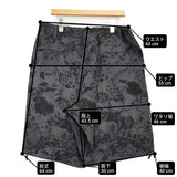 Yohji Yamamoto POUR HOMME 未使用品 WOOL GABARDINE FLORAL DISCHARGE-DYED SHORT PANTS ウールギャバ 抜染 オーキッド柄 ショートパンツ ショーツ 26SS ブラック グレー メンズ ヨウジヤマモトプールオム【中古】6-1006S♪