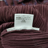 PLEATS PLEASE ISSEY MIYAKE プリーツ フリンジ PP43-JJ803 サイズ3 長袖シャツ ワインレッド レディース プリーツプリーズ【中古】6-1013T♪