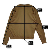 mina perhonen breezy aea8102 ギャザースリーブプルオーバー 定価29700円 長袖Ｔシャツ カットソー ロンＴ 26AW ブラウン レディース ミナペルホネン【中古】6-1006M♪