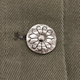 SUM1 STYLE ear PAPILLONNER 動物柄デニム切り替えジャケット アニマル柄 ゴブラン織り 定価27500円 デニムジャケット カーキ レディース スミスタイル【中古】6-1006M♪