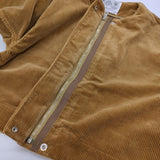 R&D.M.Co- コーデュロイブルゾン ノーカラージャケット ブラウン レディース オールドマンズテーラー【中古】6-1013T♪