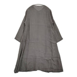 gungendo リネンラミーパレット ロングブラウス 里山パレット ドレス 定価49500円 ワンピース チャコールグレー レディース 群言堂【中古】6-1006M♪