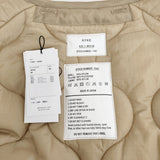 HYKE 新品 QUILED LINER COAT 定価61600円 キルティングライナーコート サイズ2 コート 23AW ベージュ レディース ハイク【中古】6-1006T♪