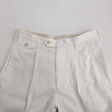 AURALEE WASHED FINX CHINO ONE-TUCK PANTS サイズ3 A25SP02FC 定価44000円 チノパンツ 25SS アイボリーホワイト メンズ オーラリー【中古】6-1006M♪