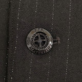 Ets.MATERIAUX ウール/シルク サックコート サイズ2 定価63800円 EDIFICE テーラードジャケット 25AW ブラック メンズ イーティーエスマテリオ【中古】6-1006T♪