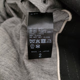 Ets.MATERIAUX ウール/シルク サックコート サイズ2 定価63800円 EDIFICE テーラードジャケット 25AW ブラック メンズ イーティーエスマテリオ【中古】6-1006T♪