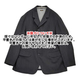 Ets.MATERIAUX ウール/シルク サックコート サイズ2 定価63800円 EDIFICE テーラードジャケット 25AW ブラック メンズ イーティーエスマテリオ【中古】6-1006T♪