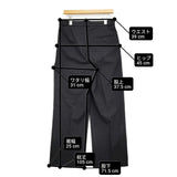 Ets.MATERIAUX ウール/シルク ファーマートラウザー サイズ2 定価35200円 EDIFICE パンツ 25AW ブラック メンズ イーティーエスマテリオ【中古】6-1006T♪