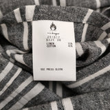 m's braque Norfolk Jacket 38 定価79200円 ストライプ リネンコットン テーラードジャケット 25SS グレー ホワイト メンズ エムズブラック【中古】6-1006M♪