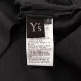 Y's Y's BORN PRODUCT THIN COTTON TWILL WIDE CUFFS SHIRT 定価30800円 ドルマンスリーブ シャツ ブラック レディース ワイズ/Yohji【中古】6-1006M♪