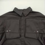 Y's Y's BORN PRODUCT THIN COTTON TWILL WIDE CUFFS SHIRT 定価30800円 ドルマンスリーブ シャツ ブラック レディース ワイズ/Yohji【中古】6-1006M♪
