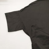 Y's Y's BORN PRODUCT THIN COTTON TWILL WIDE CUFFS SHIRT 定価30800円 ドルマンスリーブ シャツ ブラック レディース ワイズ/Yohji【中古】6-1006M♪
