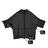 Y's Y's BORN PRODUCT THIN COTTON TWILL WIDE CUFFS SHIRT 定価30800円 ドルマンスリーブ シャツ ブラック レディース ワイズ/Yohji【中古】6-1006M♪