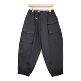 s'yte Yohji Yamamoto/Dickies ASYMMETRIC FLAP-POCKET TAPERED PANTS サイズ2 定価39600円 パンツ ブラック メンズ サイトヨウジヤマモト/ディッキーズ【中古】6-1006G♪
