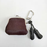 Y's 未使用 COW LEATHER METAL CLASP KEY CHARM 定価33000円 キーホルダー チャーム 26AW ボルドー レディース ワイズ/Yohji【中古】6-1006G♪