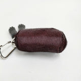Y's 未使用 COW LEATHER METAL CLASP KEY CHARM 定価33000円 キーホルダー チャーム 26AW ボルドー レディース ワイズ/Yohji【中古】6-1006G♪