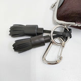 Y's 未使用 COW LEATHER METAL CLASP KEY CHARM 定価33000円 キーホルダー チャーム 26AW ボルドー レディース ワイズ/Yohji【中古】6-1006G♪