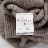 TORICI ウールクルーネック 日本製 サイズ2 19013 セーター ニット ブラウン レディース トリチ【中古】6-1013T♪