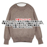 TORICI ウールクルーネック 日本製 サイズ2 19013 セーター ニット ブラウン レディース トリチ【中古】6-1013T♪