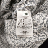 mina perhonen lampo za2355 コーデュロイ ベルベット ジャケット 定価72600円 サイズ38 ブルゾン ダークネイビー レディース ミナペルホネン【中古】6-1013T♪
