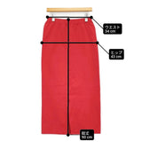 JOURNAL STANDARD relume ストレッチポンチIラインスカート タイト ロングスカート 26SS レッド レディース ジャーナルスタンダードレリューム【中古】6-1006G♪