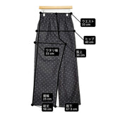 JOURNAL STANDARD relume カットドビードットパンツ サイズ38 定価9900円 パンツ 26SS ブラック ホワイト レディース ジャーナルスタンダードレリューム【中古】6-1006G♪