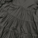 MARIHA エンジェルのミニドレス サイズ36 インド製 定価41800円 Vネック ギャザー ボリュームスリーブ ワンピース ブラック レディース マリハ【中古】6-1006M♪