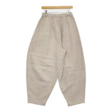 intoca. イージーパンツ バルーン リネン 日本製 サイズ1 パンツ 26SS ベージュ レディース イントゥーカ【中古】6-1006M♪