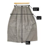 JURGEN LEHL J0153FS321 コットン手織厚手のスカート 定価50600円 インド製 ロングスカート 25AW グレー レディース ヨーガンレール【中古】6-1006G♪