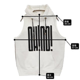 Risley ノースリーブロゴフーディー Sleeveless hoodie 異素材 定価16280円 パーカー ホワイト カーキ レディース リズレー【中古】6-1013S♪
