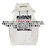 Risley ノースリーブロゴフーディー Sleeveless hoodie 異素材 定価16280円 パーカー ホワイト カーキ レディース リズレー【中古】6-1013S♪