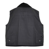 MARGARET HOWELL/Barbour DRY WAX COTTON BLOUSON サイズ8 定価70400円 ベスト 25AW ブラック レディース マーガレットハウエル/バブアー【中古】6-1006M♪