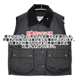 MARGARET HOWELL/Barbour DRY WAX COTTON BLOUSON サイズ8 定価70400円 ベスト 25AW ブラック レディース マーガレットハウエル/バブアー【中古】6-1006M♪