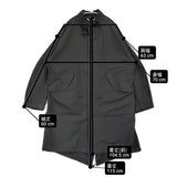 ARTS&SCIENCE fishtail coat フィッシュテールコート コットンシルク サイズ3 モッズコート 2025 ブラック ユニセックス アーツ&サイエンス【中古】6-1013M♪
