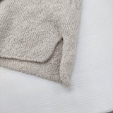 evam eva cotton linen cardigan サイズM E261K138 定価25300円 コットンリネンニット カーディガン 26SS ライトグレー レディース エヴァムエヴァ【中古】6-1013M♪