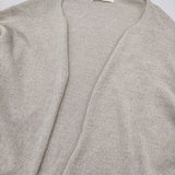 evam eva cotton linen cardigan サイズM E261K138 定価25300円 コットンリネンニット カーディガン 26SS ライトグレー レディース エヴァムエヴァ【中古】6-1013M♪