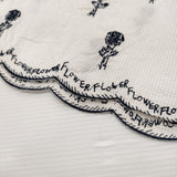 mina perhonen etude wa3547 サイズ38 コットンシルク 刺繍 ワンピース ホワイト ネイビー レディース ミナペルホネン【中古】6-1013M♪