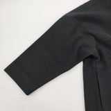 evam eva wool short coat ウールショートコート ノーカラー E253T208 サイズ2 定価48400円 コート 25AW ブラック レディース エヴァムエヴァ【中古】6-1016T♪