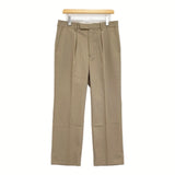 green label relaxing TWギャバジン1プリーツドレスチノパンツ ウォッシャブル 定価12980円 チノパンツ 26SS ベージュ メンズ グリーンレーベルリラクシング【中古】6-1009G♪