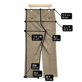 green label relaxing TWギャバジン1プリーツドレスチノパンツ ウォッシャブル 定価12980円 チノパンツ 26SS ベージュ メンズ グリーンレーベルリラクシング【中古】6-1009G♪