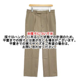 green label relaxing TWギャバジン1プリーツドレスチノパンツ ウォッシャブル 定価12980円 チノパンツ 26SS ベージュ メンズ グリーンレーベルリラクシング【中古】6-1009G♪