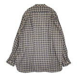 MAATEE & SONS 紐SHIRTS サイズ3 定価59400円 シルクレーヨン チェック 長袖シャツ 26AW ブルー イエロー メンズ マーティーアンドサンズ【中古】6-1009M♪