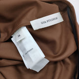 GIA STUDIOS ジアストゥディオス Anai Skirt サイズ36 定価68200円 34GS01SKIRT6 マキシ丈 ロングスカート 26AW ブラウン レディース【中古】6-1013G♪